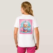 T-shirt Cute Kawaii. (Dos entier)