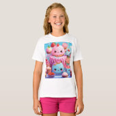 T-shirt Cute Kawaii. (Devant entier)