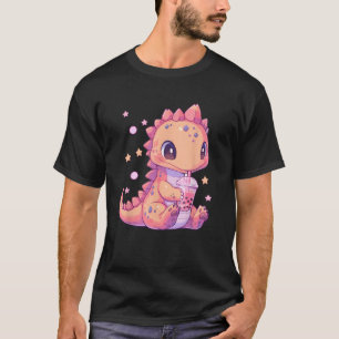 T-shirt Cute Kawaii Anime Dinosaur Bubble Boba Te