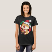 T-shirt Cute Kawaii Anime Shiba Inu Chien Manger Ramen Chr (Devant entier)