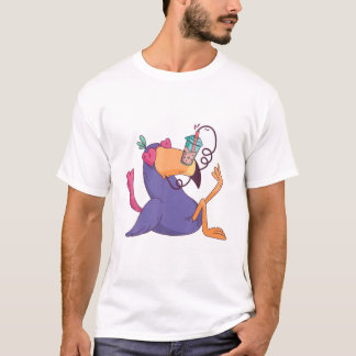 T-shirt Cute Kawaii Buble Tea Boba Tea Peach