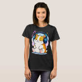 T-shirt Cute Kawaii Cat Neko Funny Music Kitten Lover K-p (Devant entier)