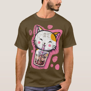 T-shirt Cute Kawaii Chat Bubble Thé Anime Japonaise