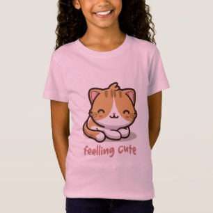 T-Shirt Cute Kawaii Chat Se Sent Mignonne