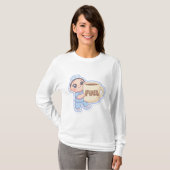 T-shirt Cute Kawaii Chibi Nurse Giant Coffee Fuel (Devant entier)