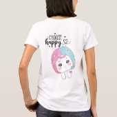 T-shirt Cute Kawaii “Choose Happy”  – Adorable Posi (Dos)