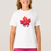 T-shirt Cute Kawaii Feuille d'érable | Canada (Devant)