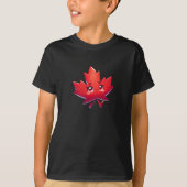 T-shirt Cute Kawaii Feuille d'érable | Canada (Devant)