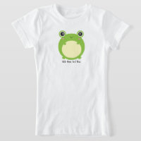 Cute Kawaii Frog avec texte et photo personnalisés