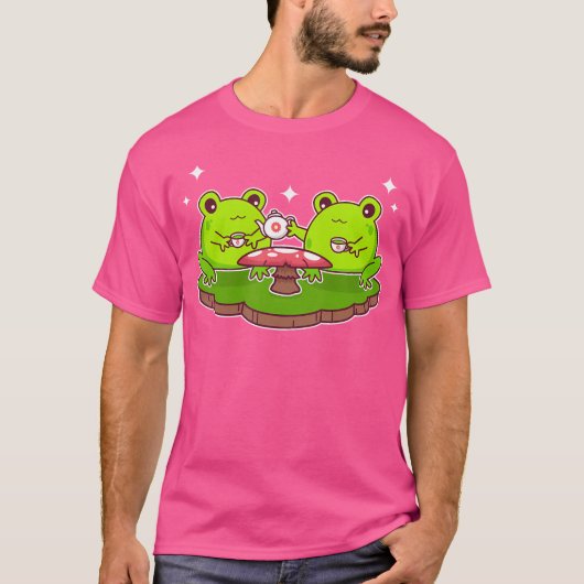 T-shirt Cute Kawaii Frogs (Devant)