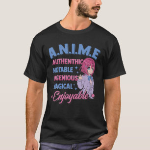 T-shirt Cute Kawaii - I Love Camping And Anime - Otaku Guy