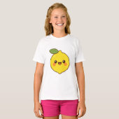 T-shirt Cute Kawaii Lemon (Devant entier)