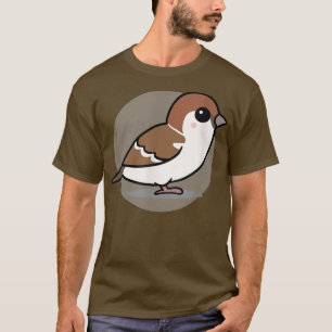 T-shirt Cute Kawaii Maison esthétique Oiseau moineau