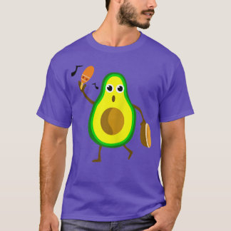 T-shirt Cute Kawaii Musicien Animé Avocado Addict Mania L