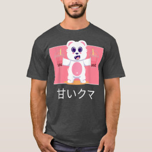 T-shirt Cute Kawaii Ours Boissons Bubble Thé Japonais I Lo