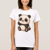 T-shirt Cute Kawaii Panda (Devant)