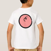 T-shirt Cute Kawaii Pink Piggy Pig Vector Art (Dos)