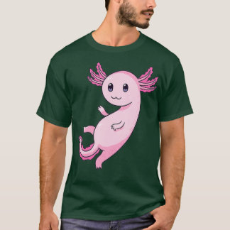 T-shirt Cute Kawaii Purple Axolotl Pastel Goth UWU Face