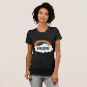 T-shirt Cute Kawaii Rainbow Pride Cloud (Devant entier)