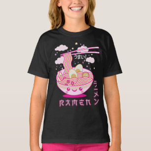T-shirt Cute Kawaii Ramen Anime nouilles Ramen Filles, Ado