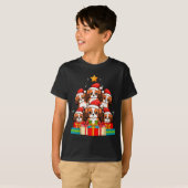 T-shirt Cute King Charles Cavalier Le Dog Christmas Tree X (Devant entier)