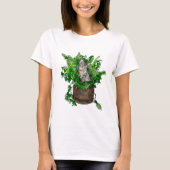 T-shirt Cute Kitten dans un pot de navet (Devant)