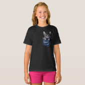 T-shirt Cute Kitten en poche (Devant entier)