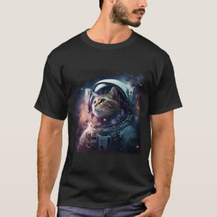 T-shirt Cute Kitten In Deep Space  Cat