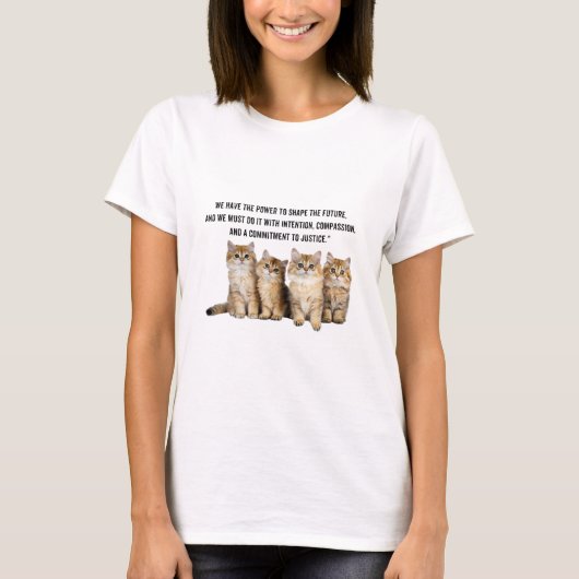 T-shirt Cute kittens avec Kamala dit : (Devant)