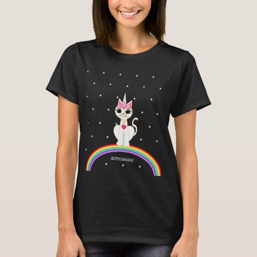 T-shirt Cute Kitticorn (Devant)