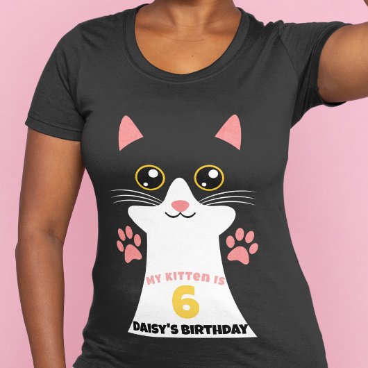 T-shirt Cute Kitty Chat Fête d'anniversaire des parents