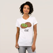 T-shirt cute kiwi green summer aesthetic (Devant entier)
