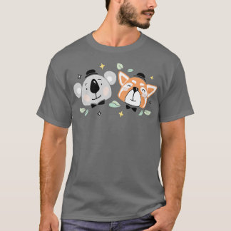 T-shirt Cute Koala et Red Panda