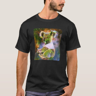 T-shirt Cute Koala Green Trees Forêt Motif Koa