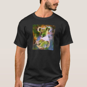 T-shirt Cute Koala Green Trees Forêt Motif Koal