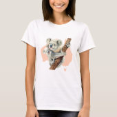 T-shirt Cute Koala Maman et bébé (Devant)