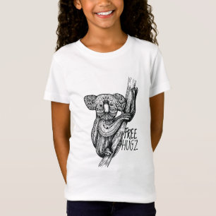 T-Shirt Cute KOALA Oear Free Hugz Hugs Mandala Doodart