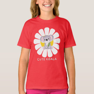 T-shirt Cute koala Ours fleur marguerite Zoo Animal Love