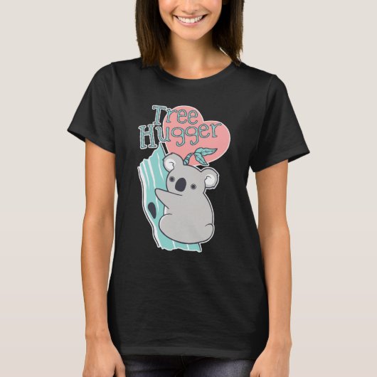 T-shirt Cute Koala Tree Hugger Bear (Devant)
