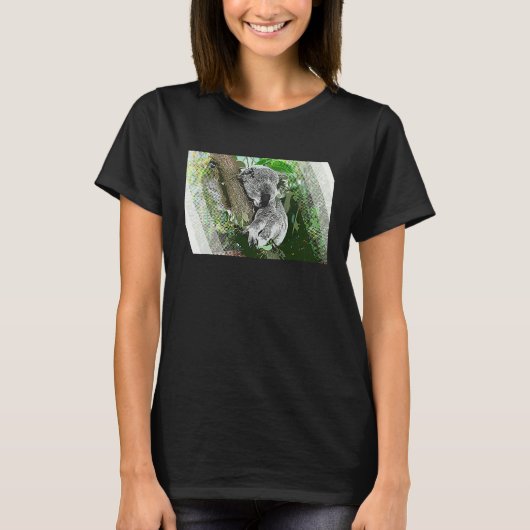 T-shirt Cute koala wild animal photo Australia (Devant)