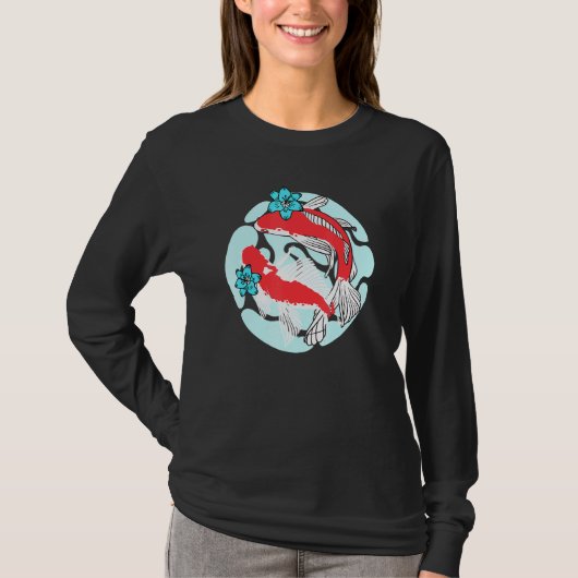 T-shirt Cute Koi Fish Couple Koi Cute Fish Pond (Devant)