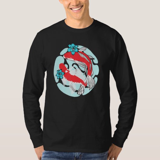 T-shirt Cute Koi Fish Couple Koi Cute Fish Pond (Devant)