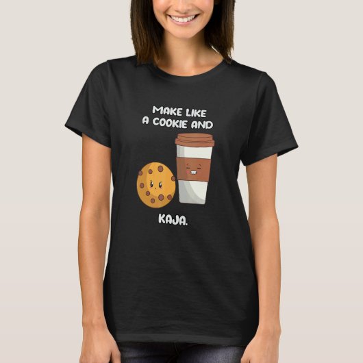 T-shirt Cute Korean Language Joke Make Like a Cookie and K (Devant)