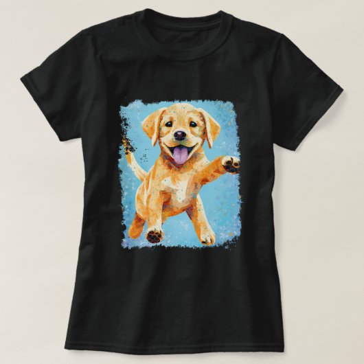T-shirt Cute Labrador Retriever (Design devant)