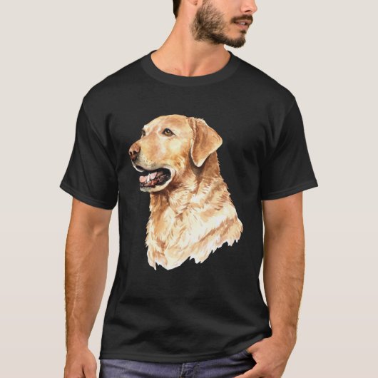T-shirt Cute Labrador Retriever Dog Portrait Lab  Owner Mo (Devant)