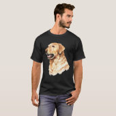 T-shirt Cute Labrador Retriever Dog Portrait Lab  Owner Mo (Devant entier)