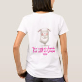 T-shirt Cute Lapin Fluffé avec Blush (Dos)