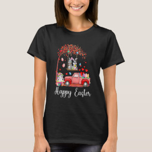 T-shirt Cute lapin lapins Camion Rouge Chasse d'oeufs Joye