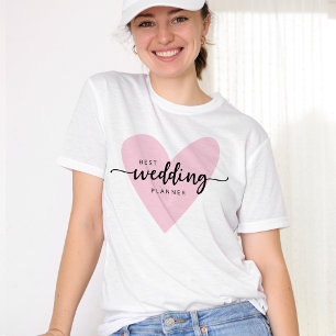 T-shirt Cute Le Coeur Rose Wedding planner