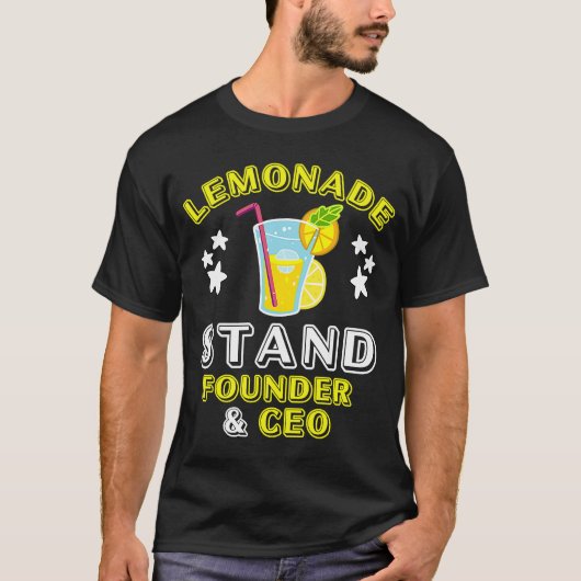 T-shirt Cute Lemonade Stand Fondateur et PDG Lemon Juice B (Devant)